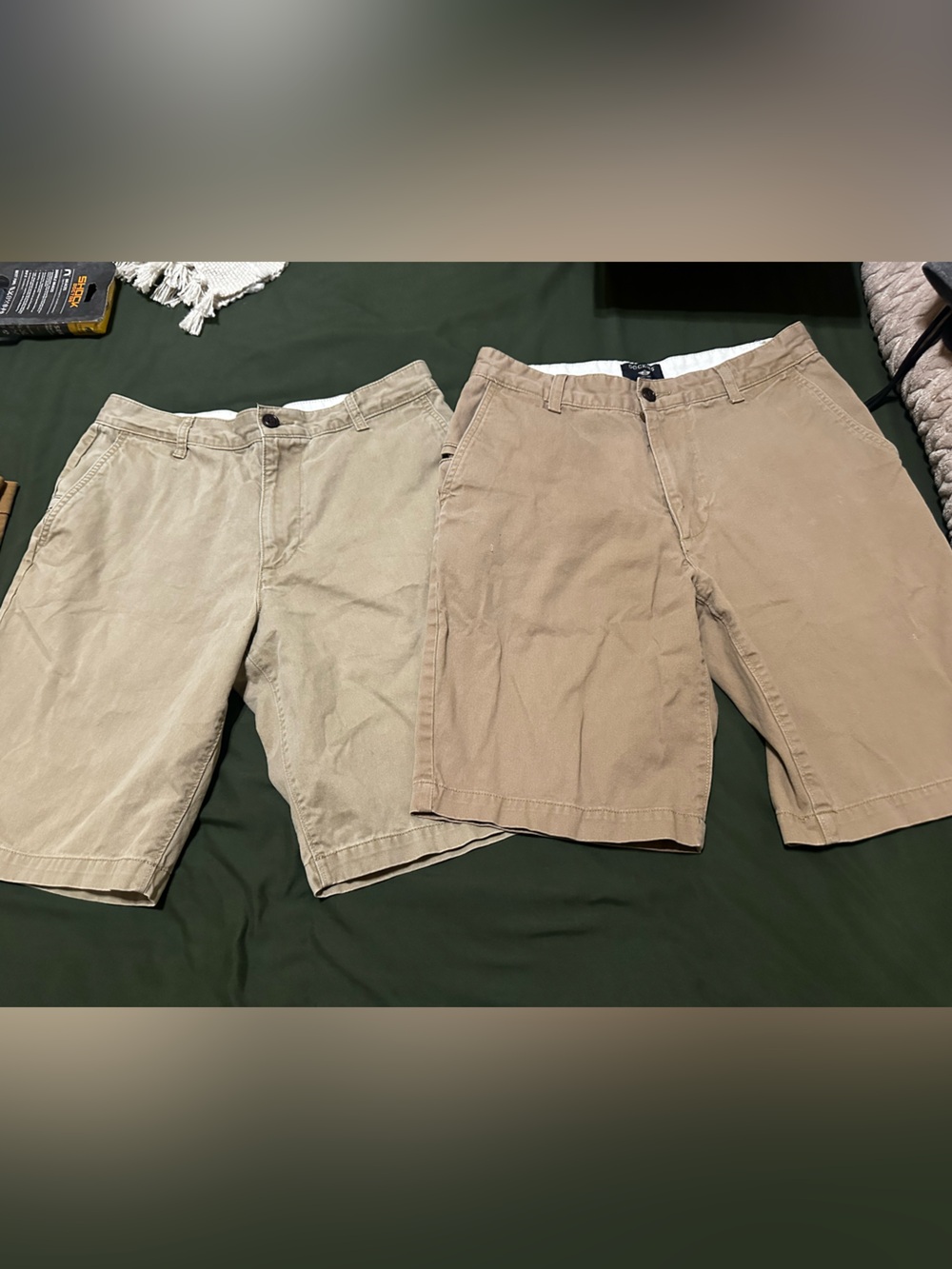 Dockers Men's Chino Shorts - Light Khaki & Tan Pair